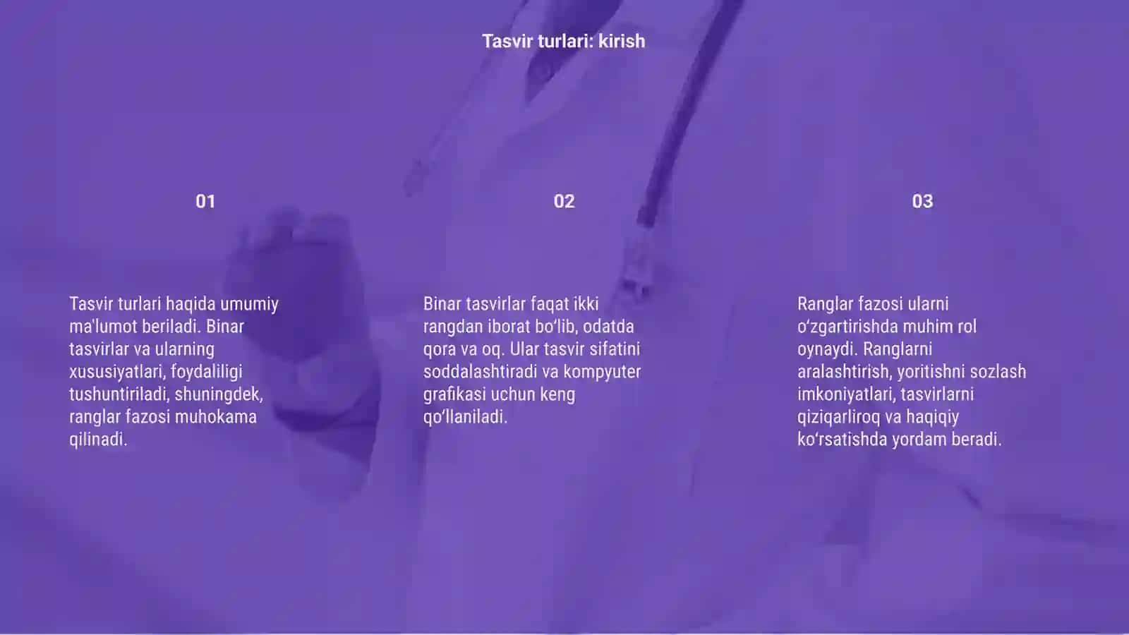 Tasvir turlari 3