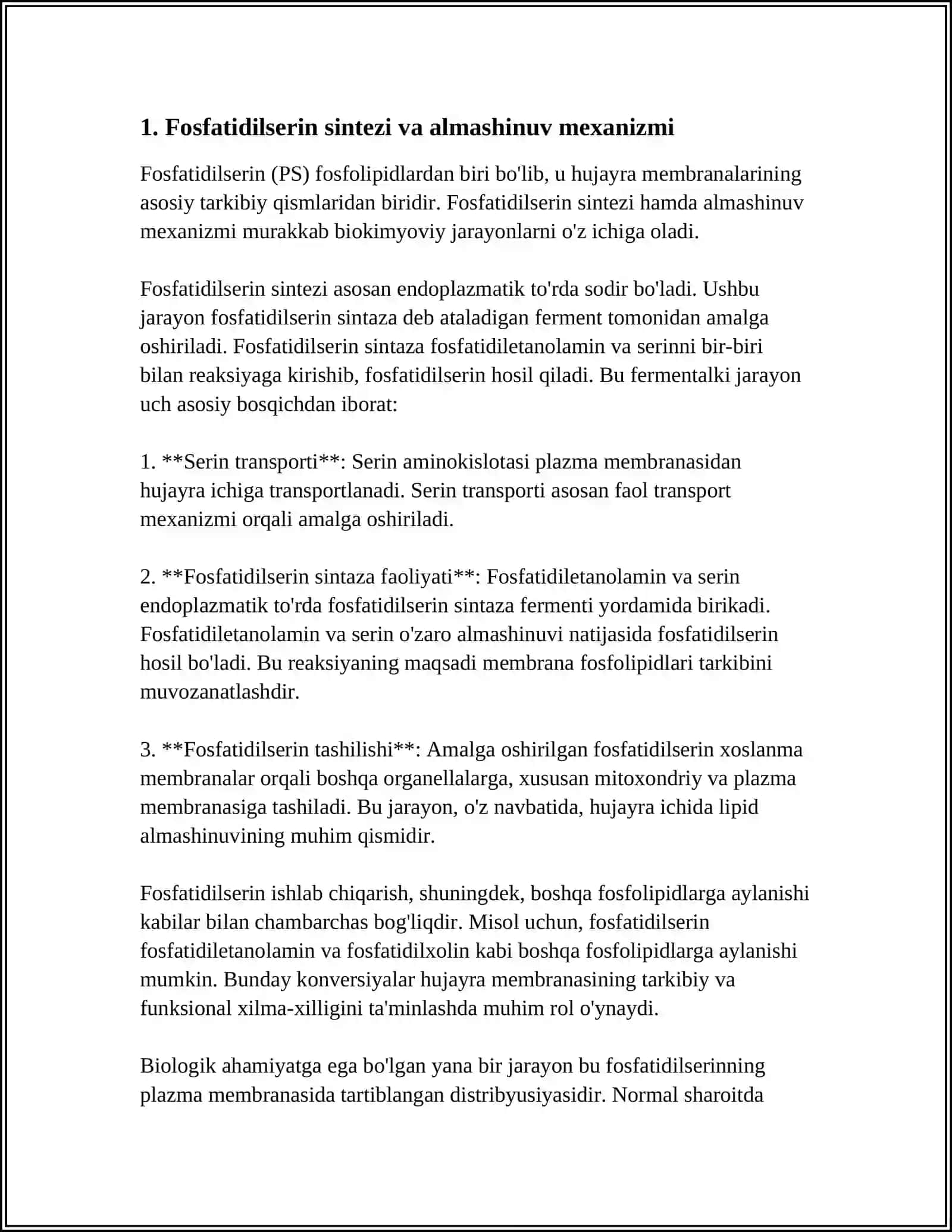 Fosfolipidlar Almashinuvi 3