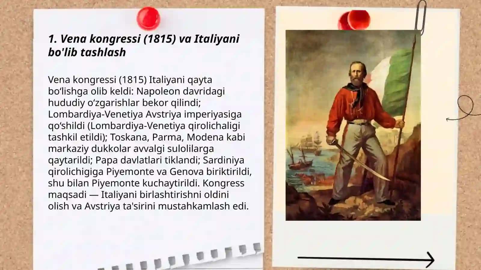 Italiyani birlashtirish jarayoni 3