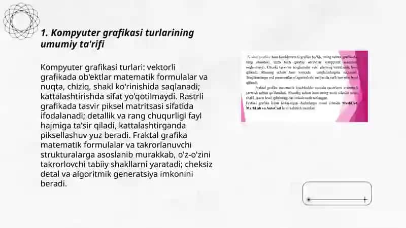 Kompyuter grafikasi turlari 3