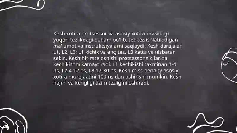 Kesh xotira va uning tezlikka ta'siri 3
