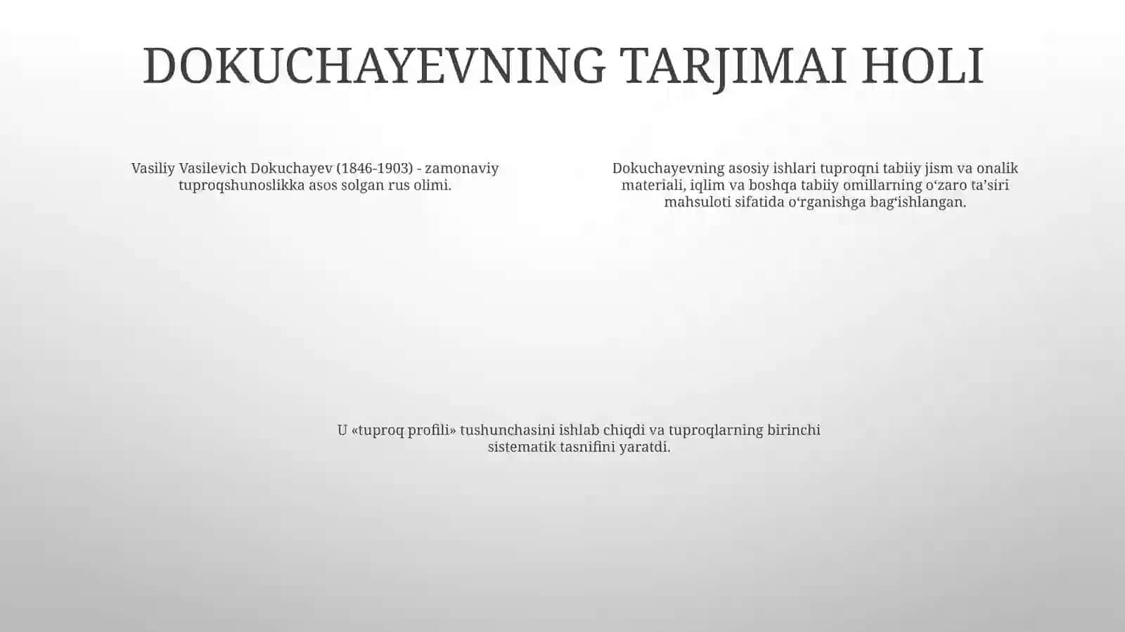 V.V.Dokuchayev-Tuproqshunoslik Va TuproqlarGeografiyasiAsoschisi 3