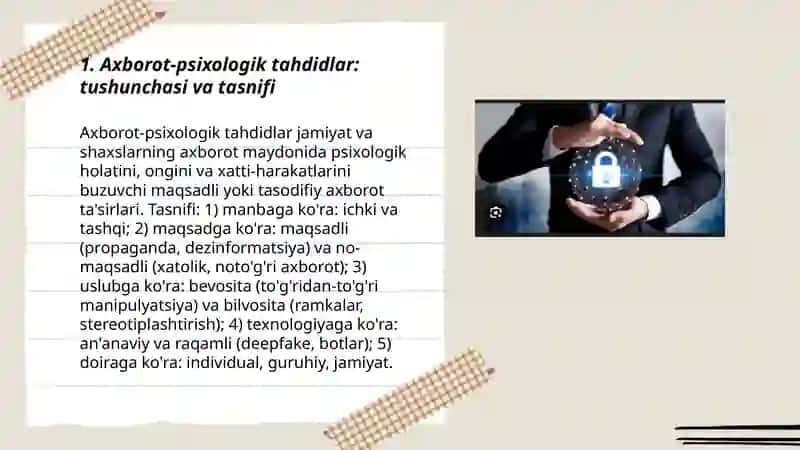 Axborot-psixologik xavfsizlik tahdidlari tasnifi 3