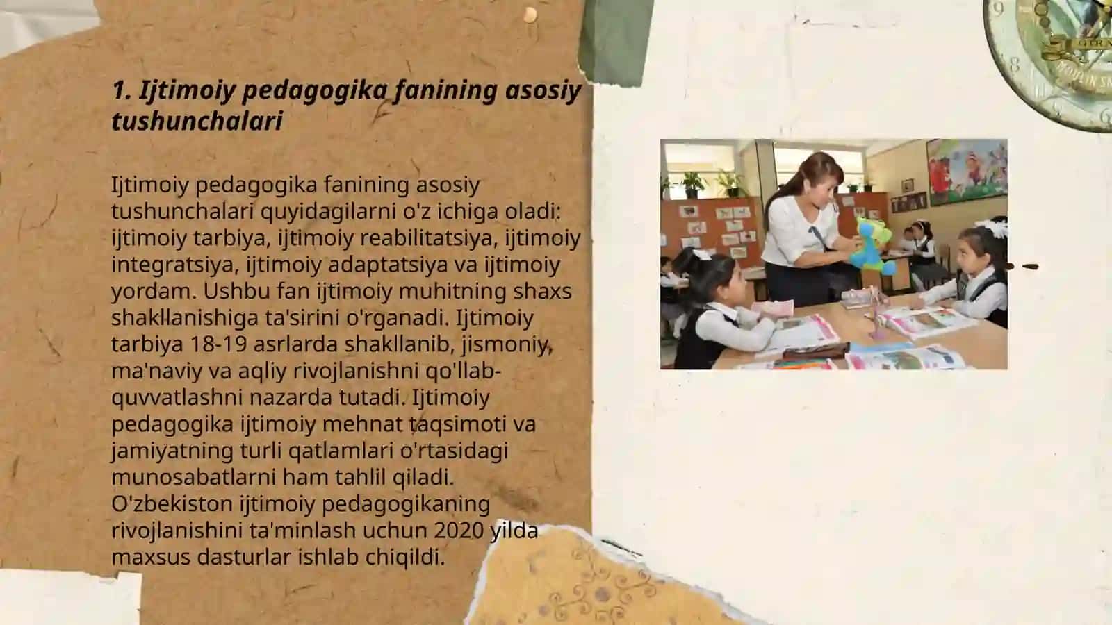 Ijtimoiy pedagogika fanining joriy etilishi 3