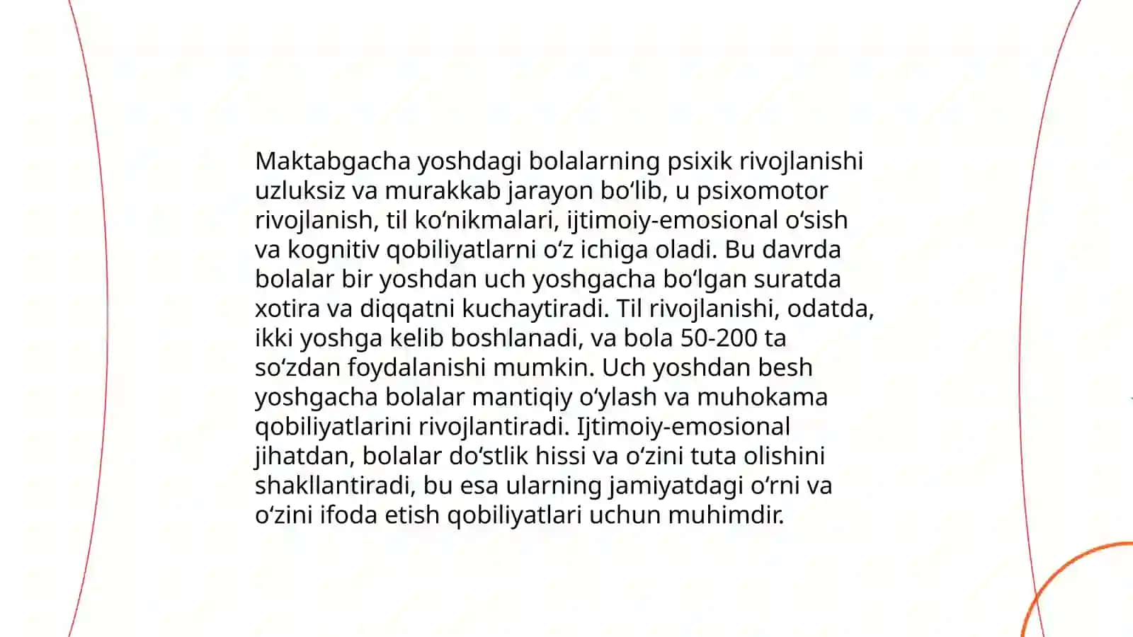 Maktabgacha yosh davrda psixik rivojlanish 3