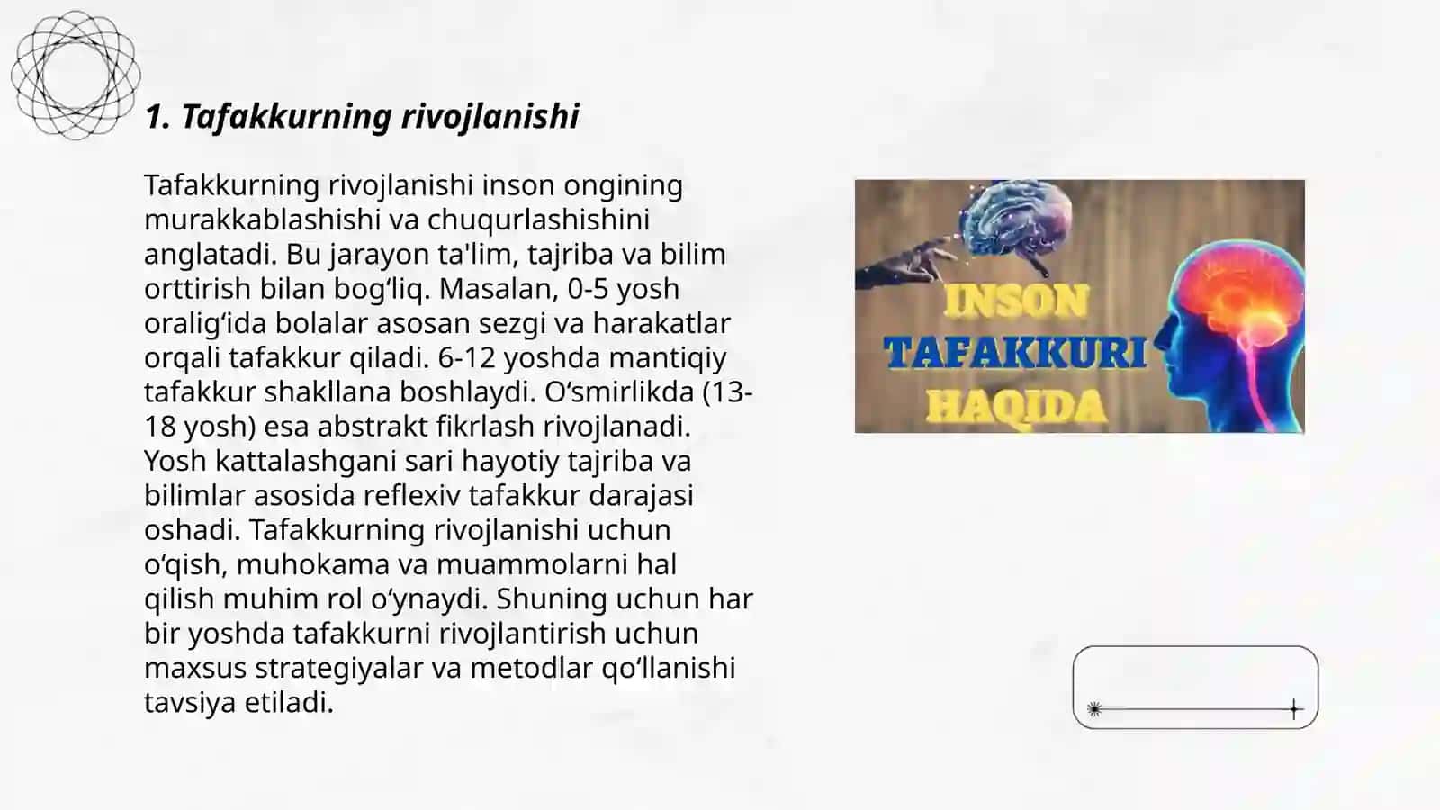 Tafakkur borasidagi psixologik nazariyalar 3