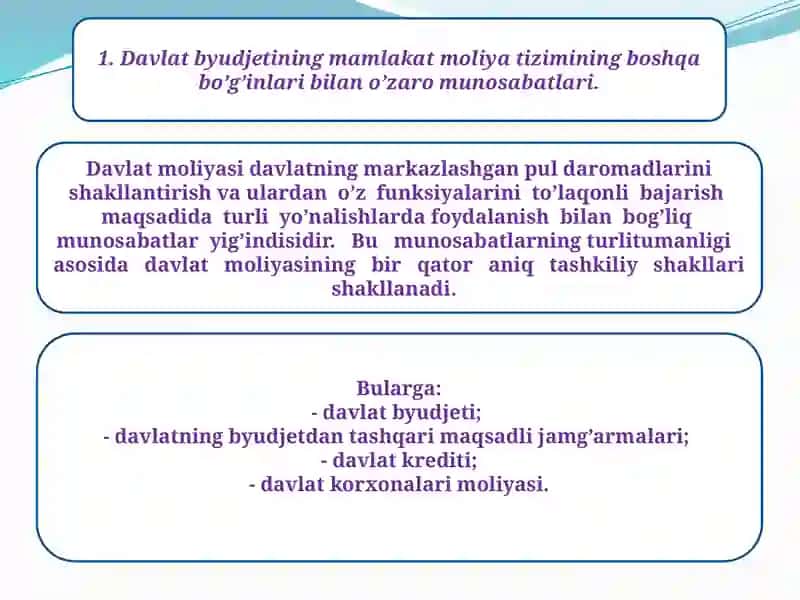 Davlat byudjeti tarkibi va uni takomillashtirish yo’llari 3