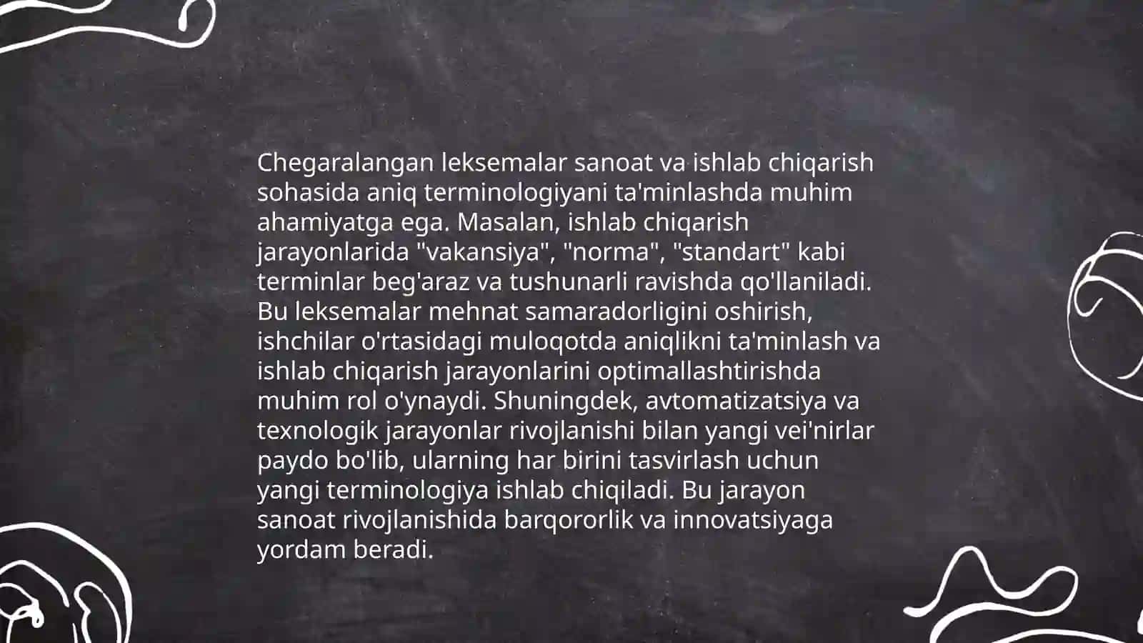 Chegaralangan va chegaralanmagan leksemalarning ishlatilish doirasi 3