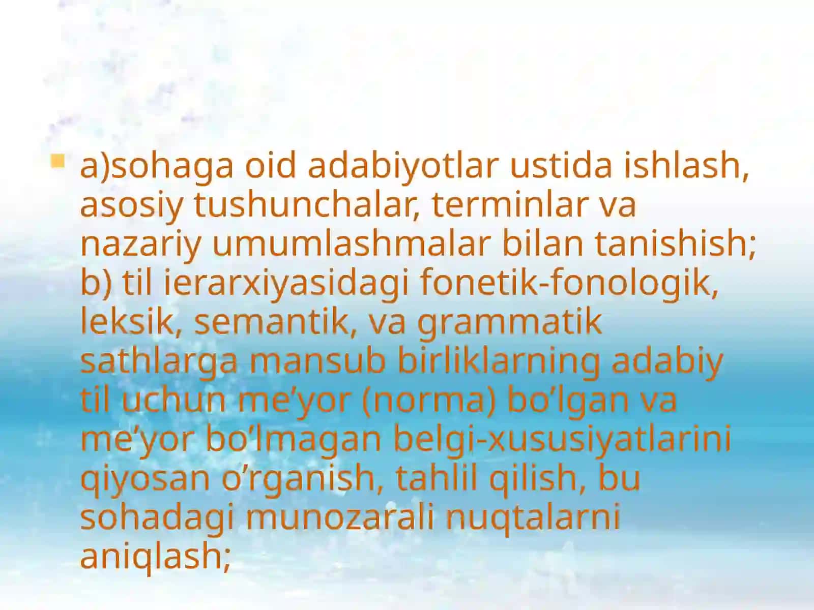 Sohaga oid matnların til xususiyatlarini o`rganish 3