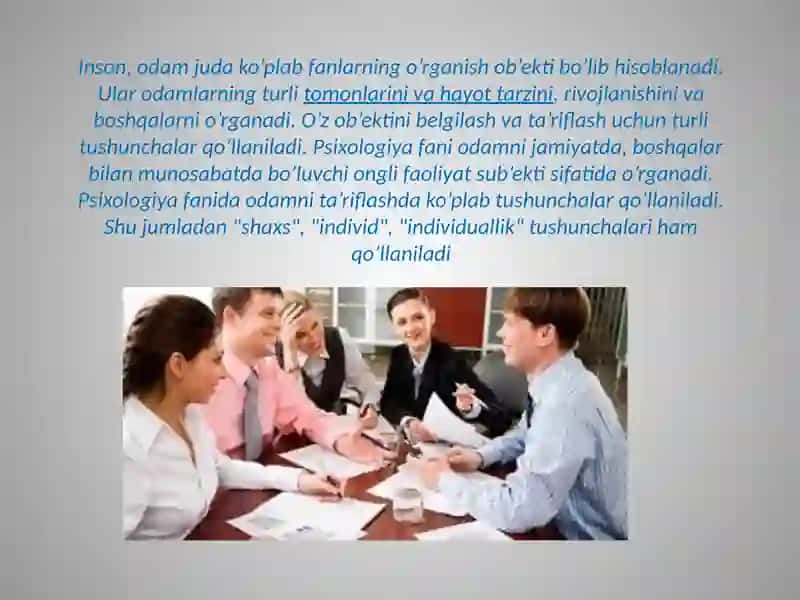 Psixologiyada «shaxs» tushunchasi 3