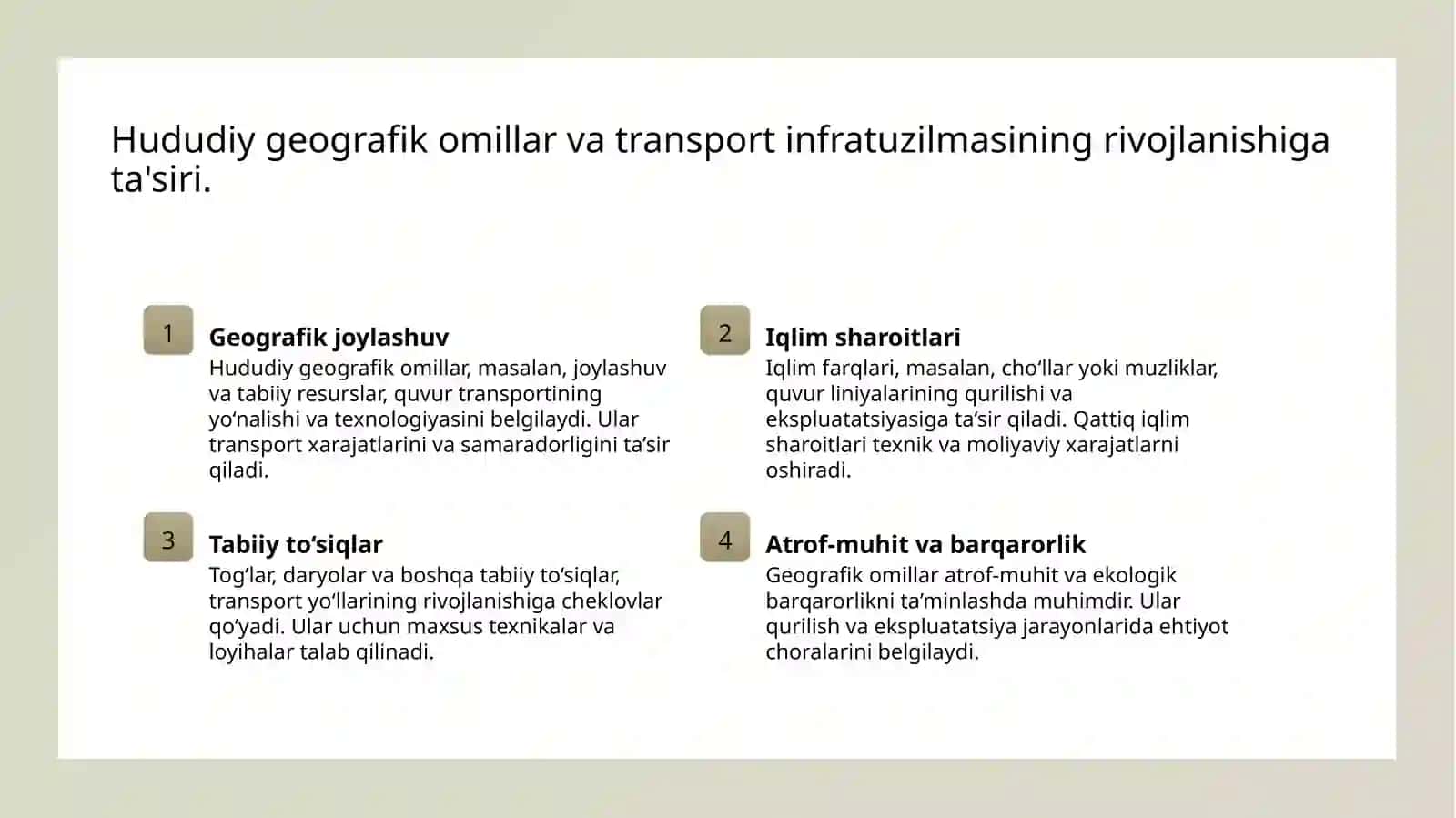 Quvur transporti rivojlanishining hududiy jihatlari 3
