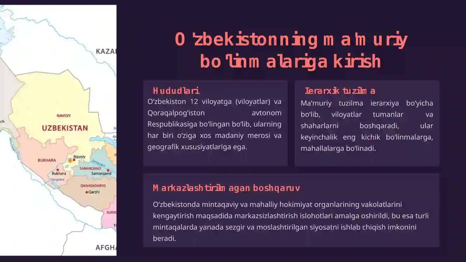 O’zbekiston Respublikasining ma'muriy-hududiy tuzilishi 3