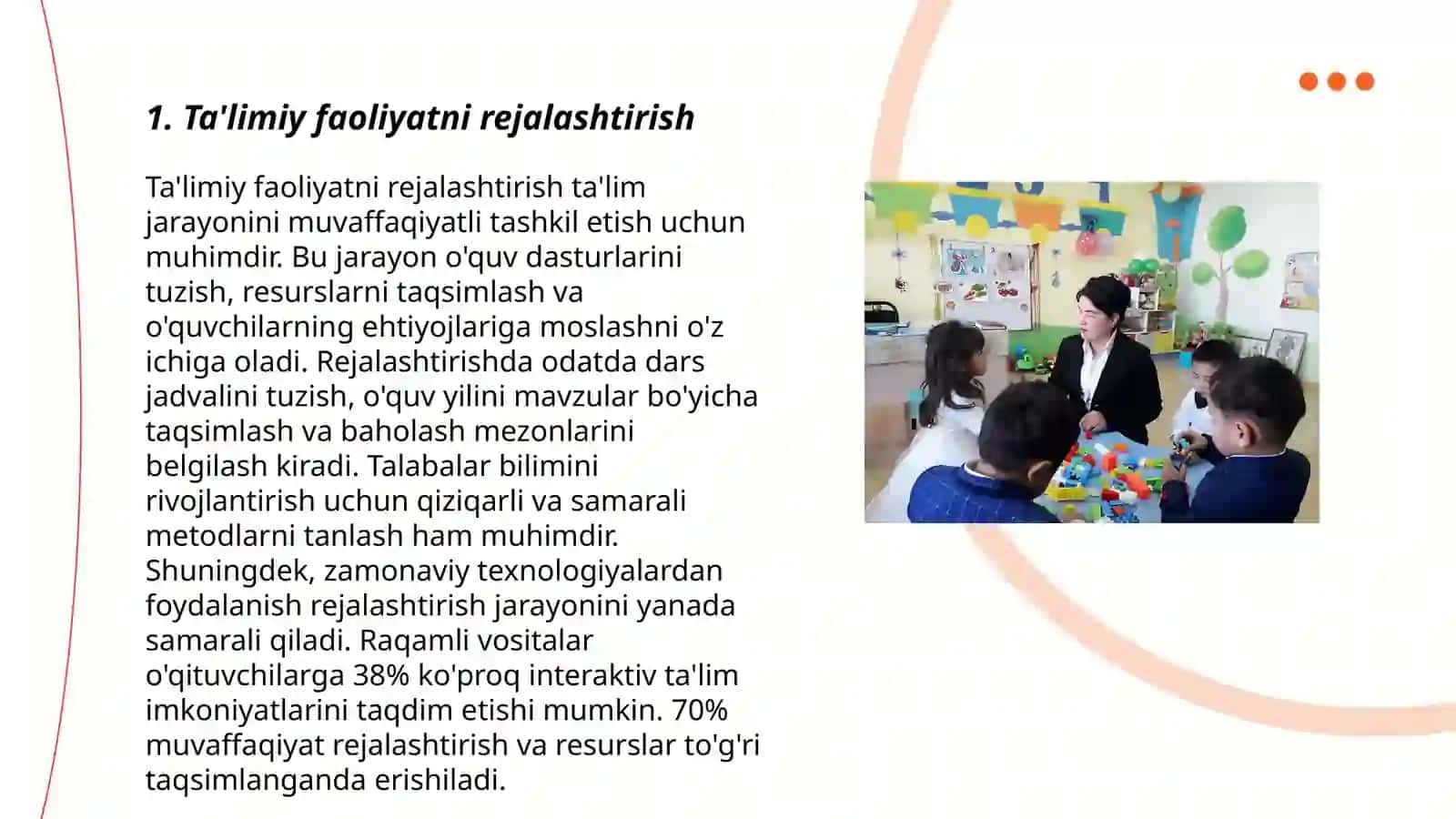 Ta'limiy faoliyatni rejalashtirish 3