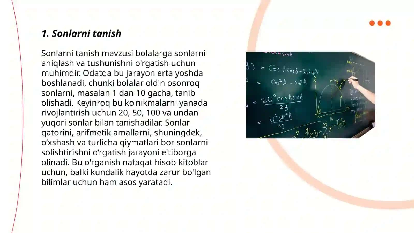 Aqliy rivojlanishida nuqsoni bo'lgan bolalar uchun matematika fanidan 1 dan 20 magacha bo'lgan sonlar 3