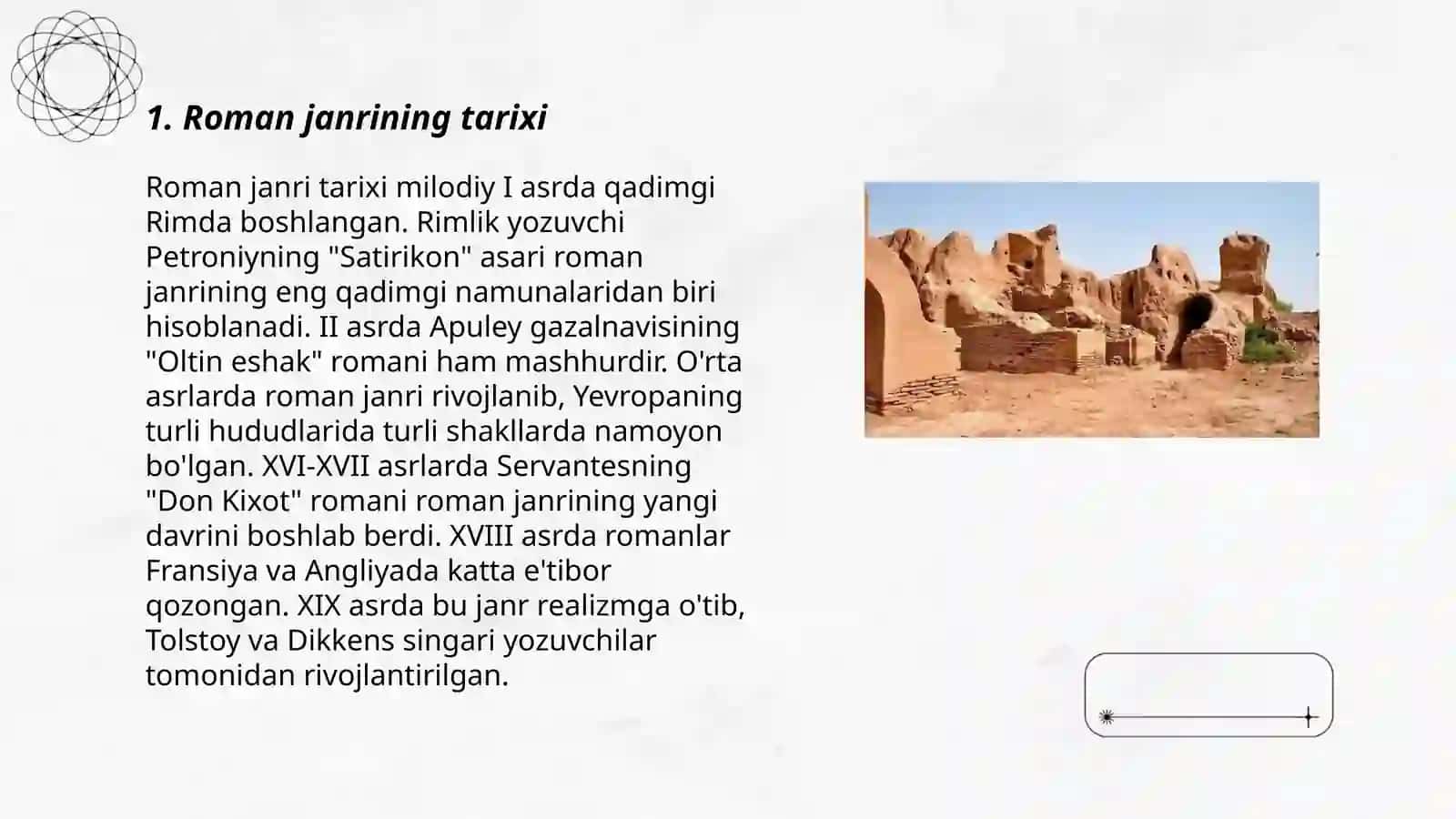 Roman janri imkoniyatlari 3