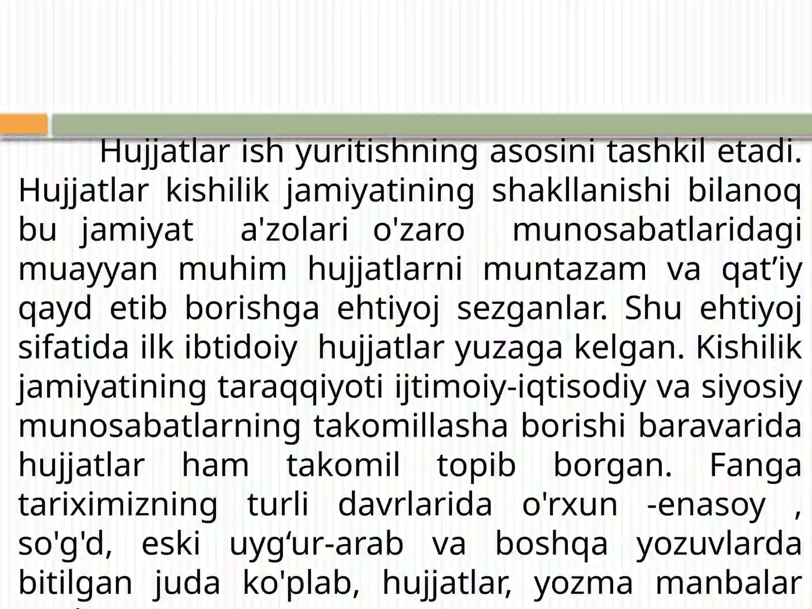 Hujjatchilik tarixi va uning shakllanib borishi 3
