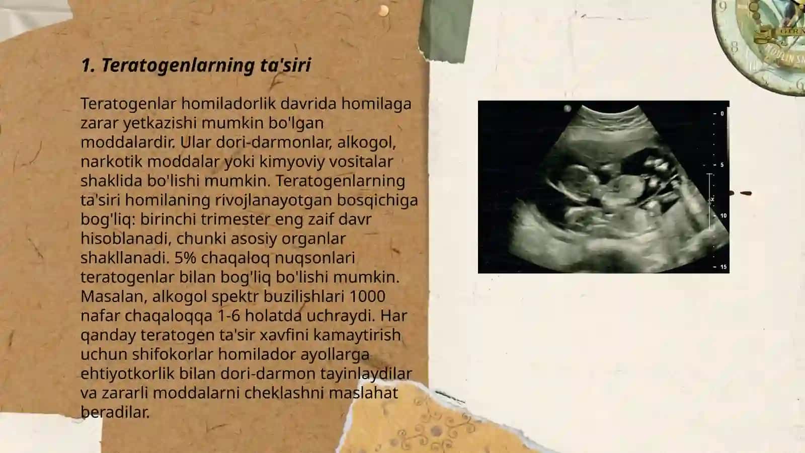 Teratogen omillar. Posembiryanal rivojlanishning umumiy qonunyatlari 3
