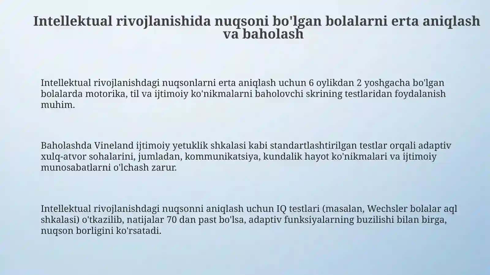 Intellektual rivojlanishida nuqsoni bo'lgan bolalar uchun inklyuziv ta'lim strategiyalari 3