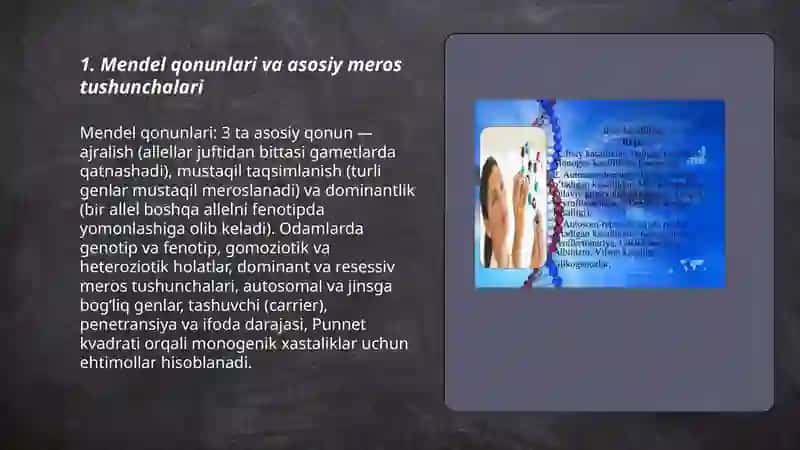 Mendel qonunlari va asosiy meros tushunchalari 3