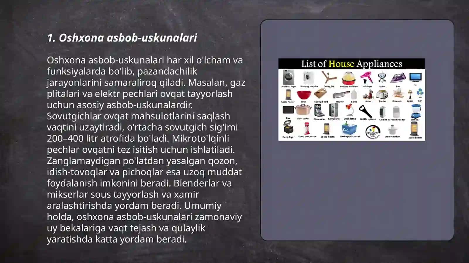 Asbob va anjomlar 3