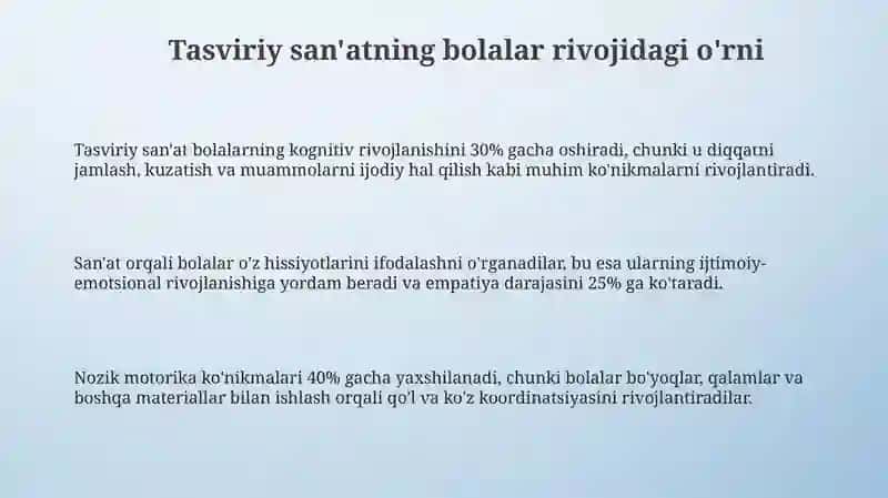 Tayyorlov yosh guruhida bolalarini tasviriy faoliyat orqali maktabga tayyorlash 3