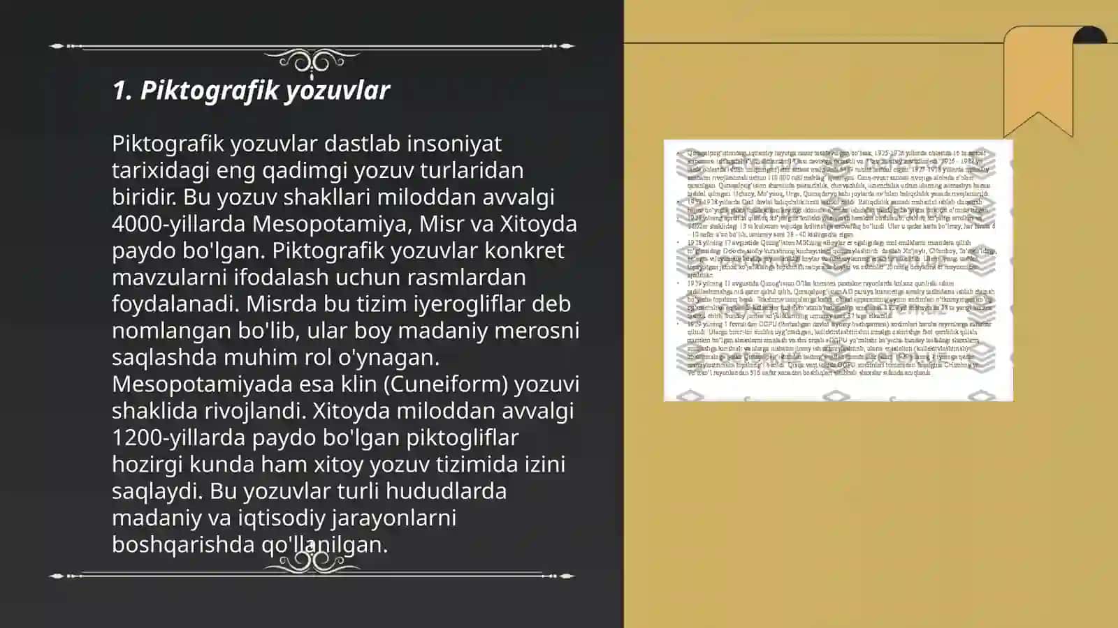 Piktografik yozuvlar 3