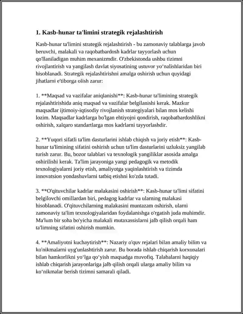 Kasb-hunar ta'limini boshqarish 3