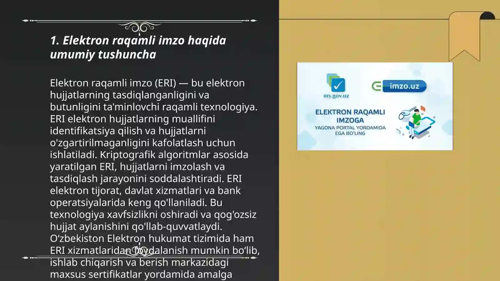 Elektron raqamli imzo va uni resublikamizda tadbiq etilish holati 3