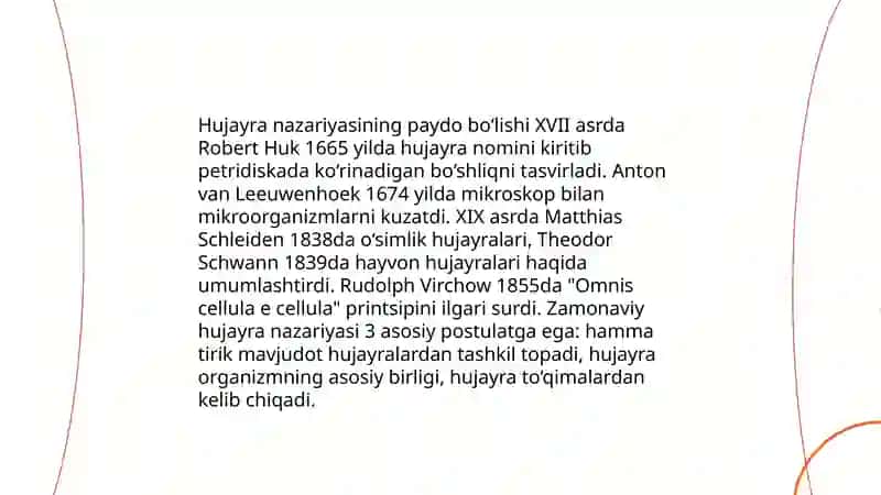 Hujayra nazariyasi, uning shakllari va evolutsiyasi 3