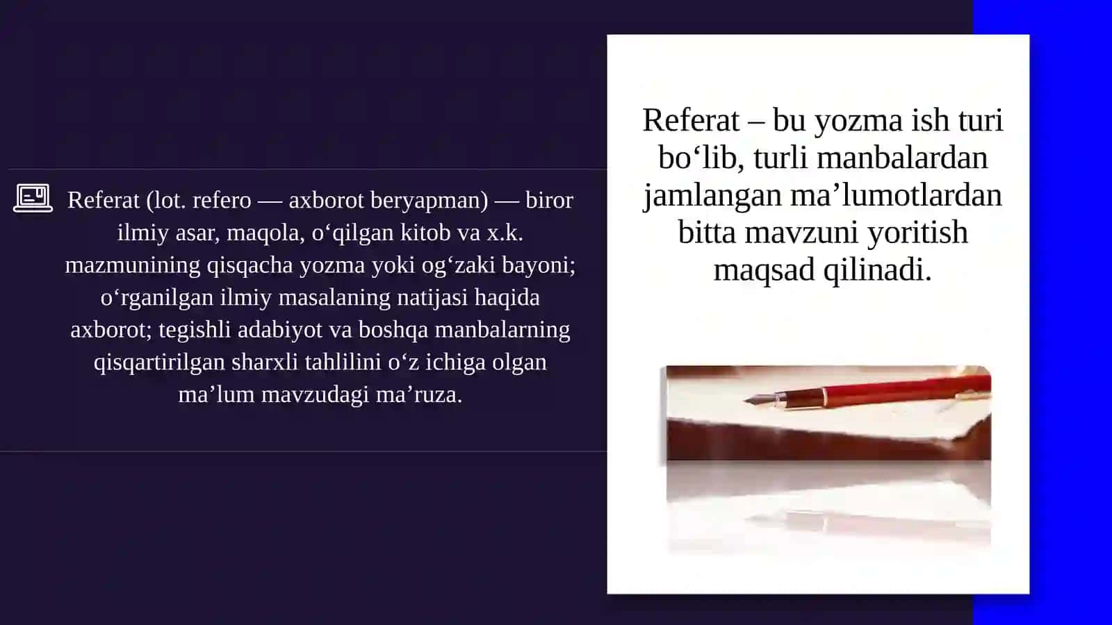 Referat tayyorlash va rasmiylashtirish tartibi 3