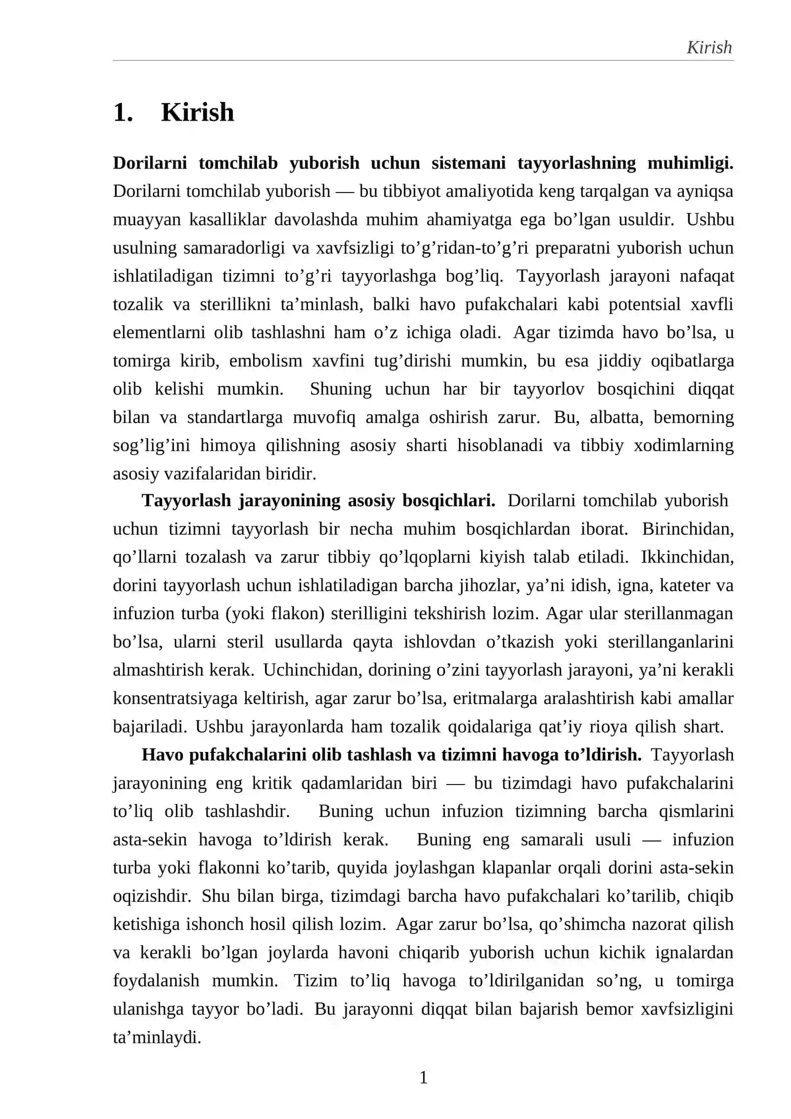Dorilarni tomchilab yuborish uchun sistemani tayyorlash 3