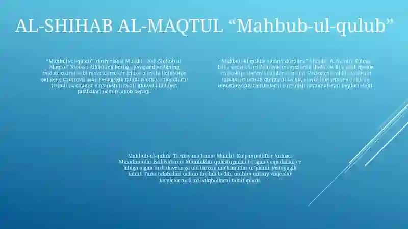 Mahbub- Ul- Qulub Asari-Ning PedagogikTahlili 3
