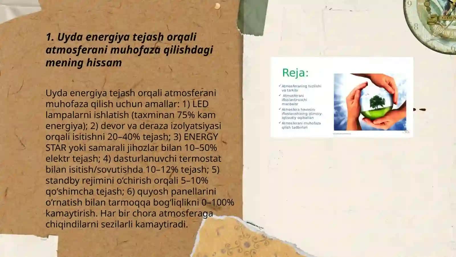 Atmasfera havosini muhofaza qilishda mening hissam 3