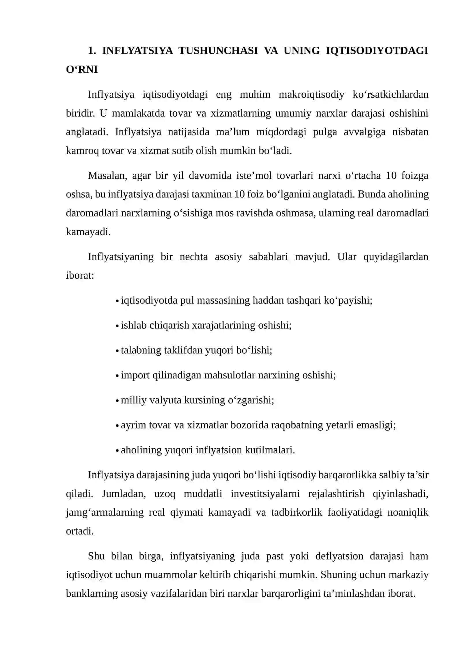 O'ZBEKISTONDA INFLYATSION TARGETLASH LOYIHASI 3