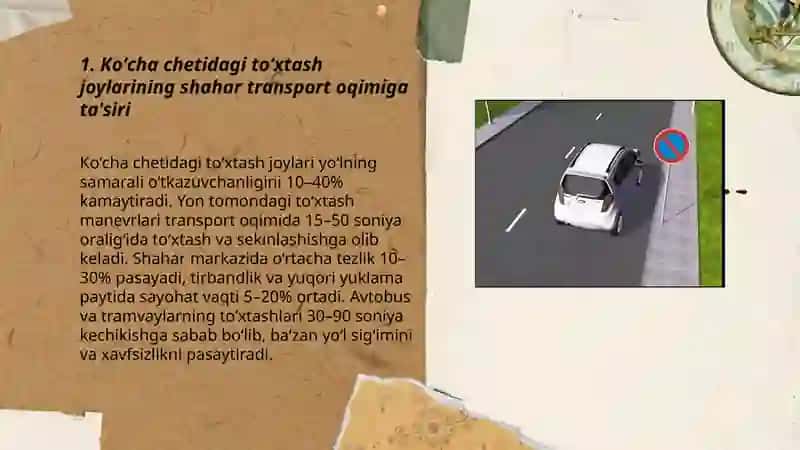 Transport Vositalarini To'xtash Joylarining Yo'l Harakatiga Tasiri 3