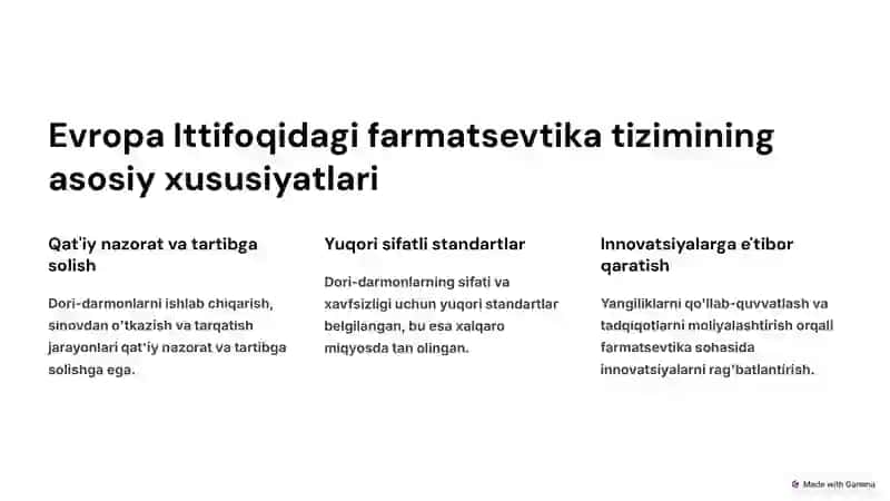 O'zbekiston va Evropa Ittifoqidagi farmatsevtika tizimi 3