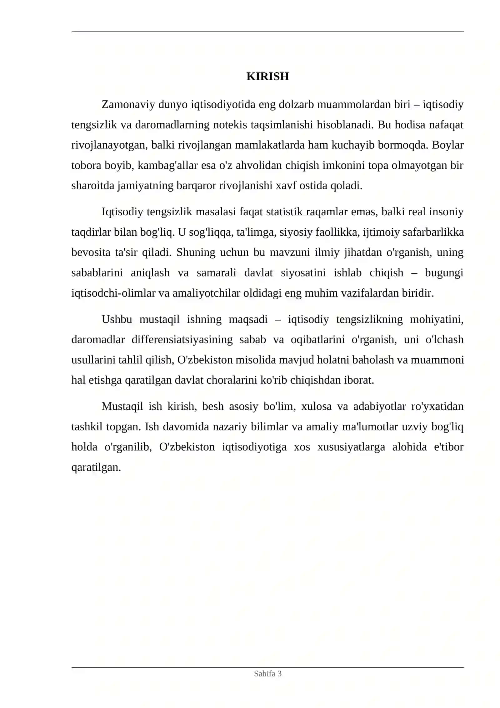 Muammolardan biri – iqtisodiy tengsizlik va uning mohiyati 3