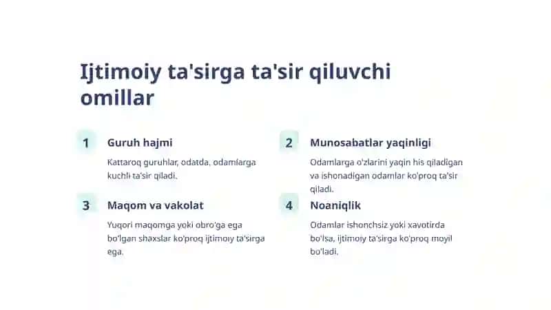 Ijtimoiy va etnopsixologiyasi ta'sir masalasi 3