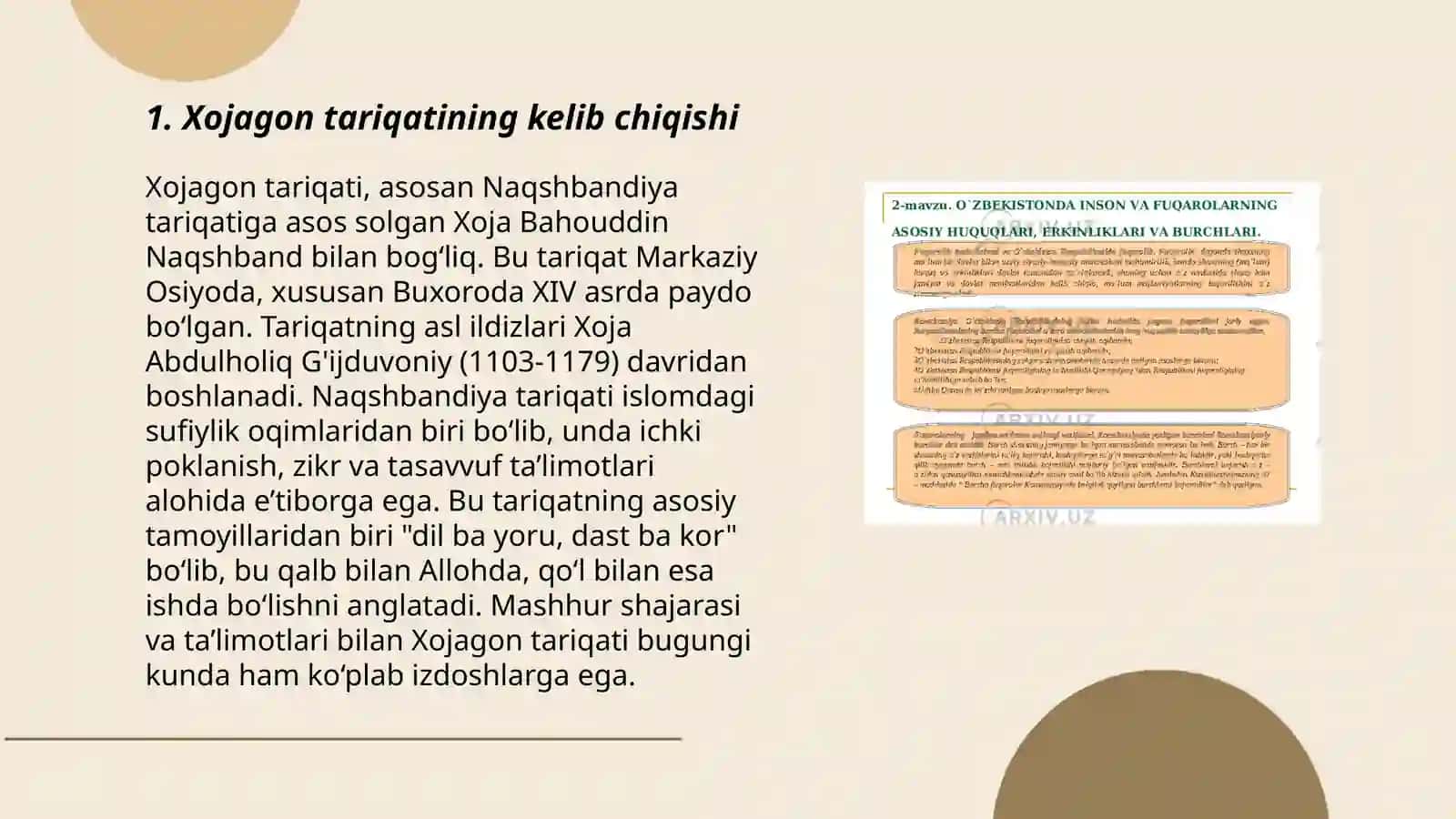 Xojagon tariqati va uning yaratilishida Abduxoliq Gʻijduvoniy faoliyati 3