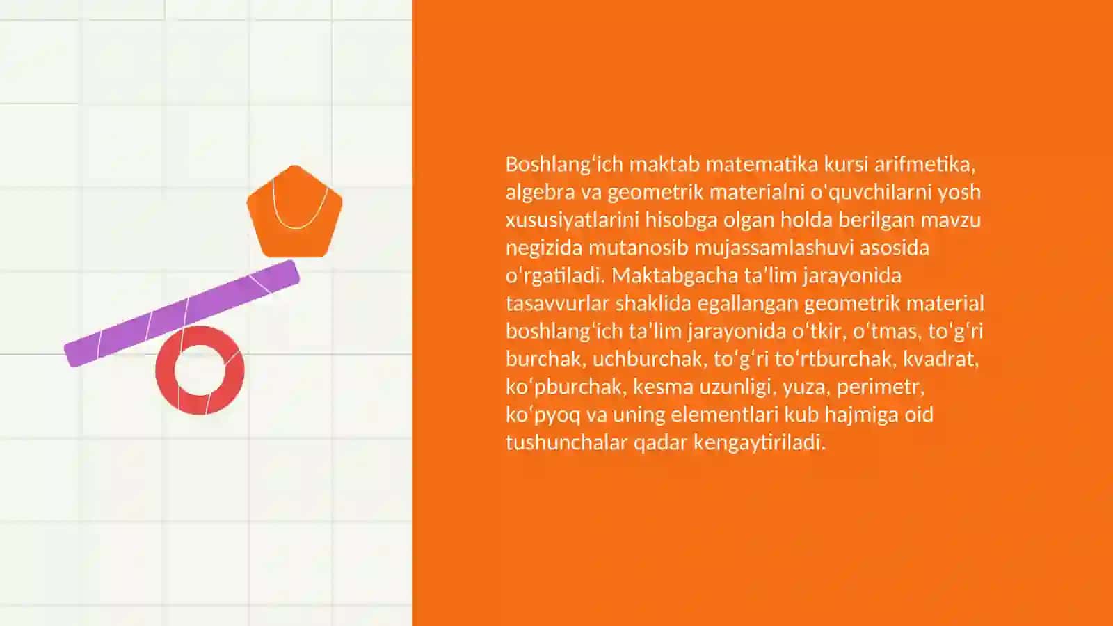 Geometrik shakllarni o’rgatish 3