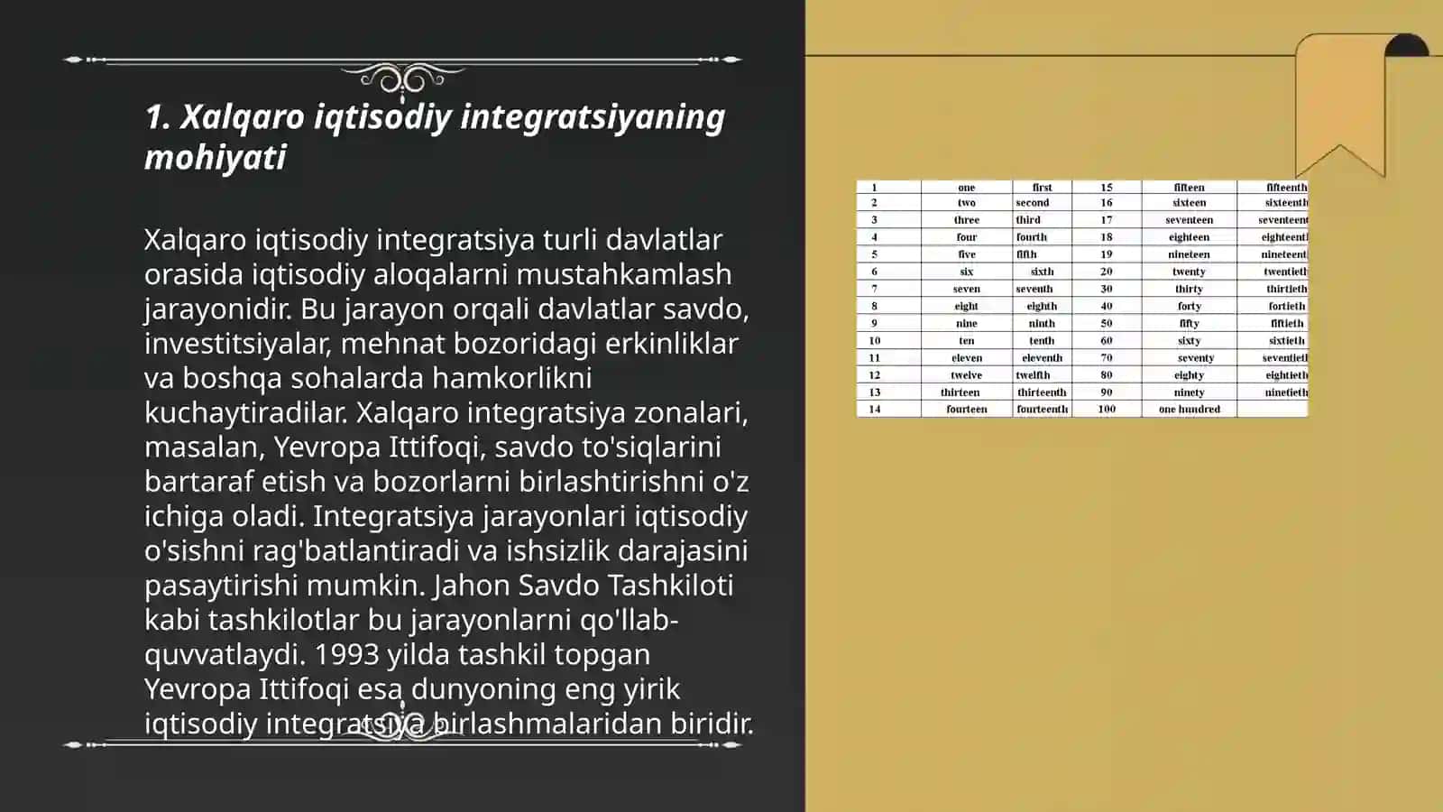Xalqaro iqtisodiy integratsiya va Oʻzbekistonning jahon hamjamiyatiga kirib borishi 3