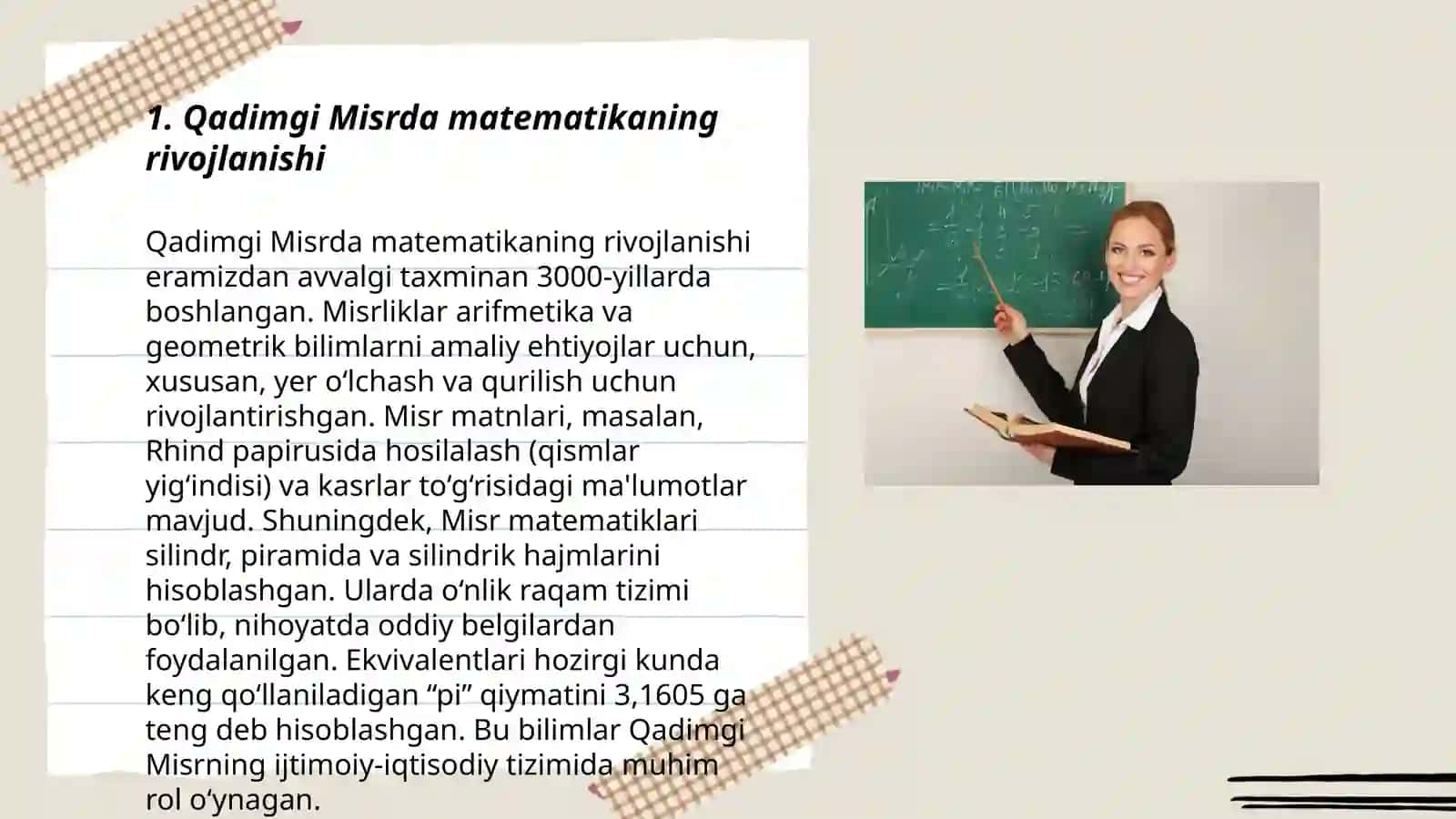 Matematikaning rivojlanish davrlari 3