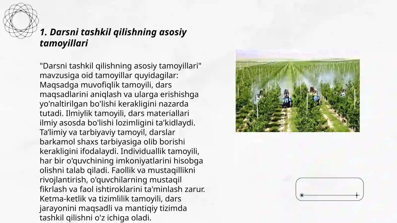 Darsni tashkil qilishning asosiy tamoyillari 3