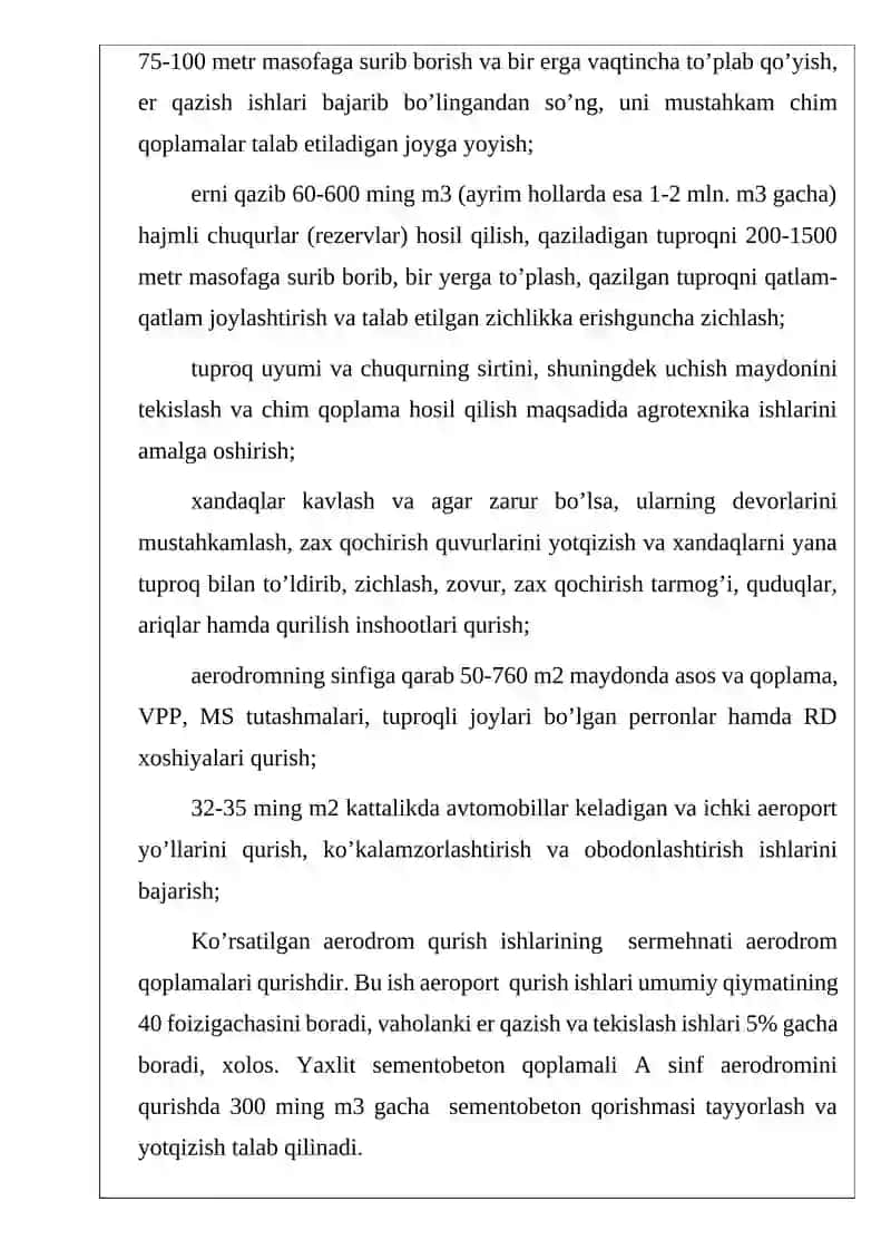 O‘zbekiston aeroportlari va aerodromlari haqida ma’lumot 3