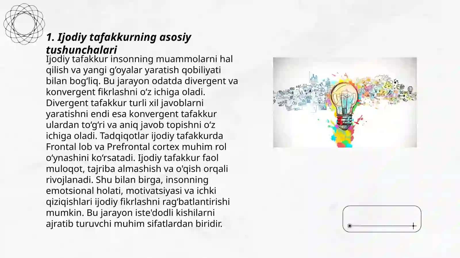 Ijodiy tafakkurni rivojlantirish usullari 3