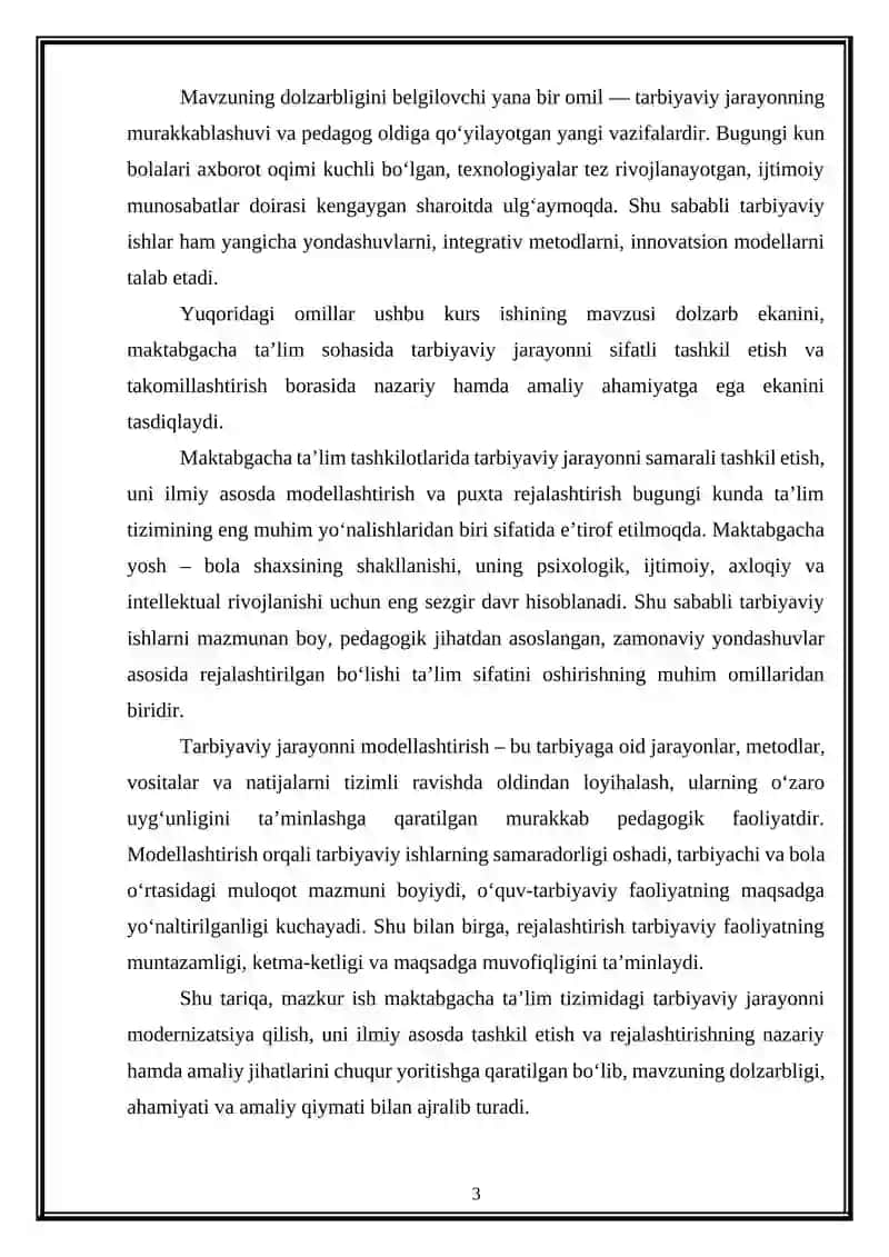 Maktabgacha ta’lim tashkilotlarida tarbiyaviy ishlarni modellashtirish va rejalashtirish 3