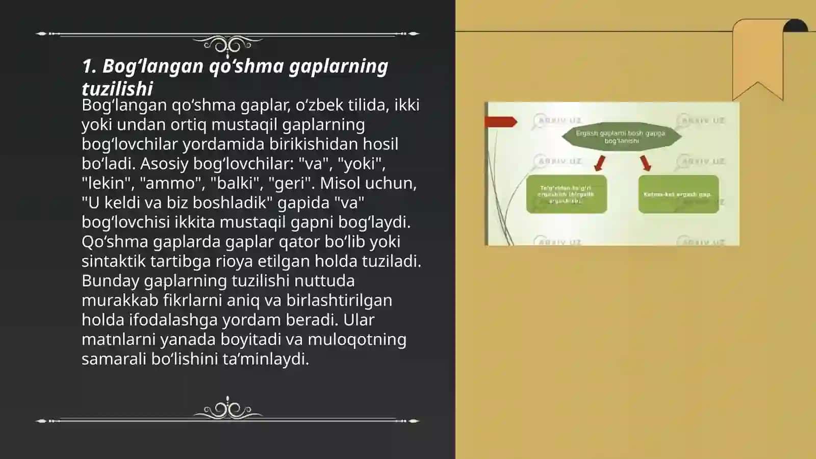 Bog‘langan qo‘shma gaplar va ularning turlari 3