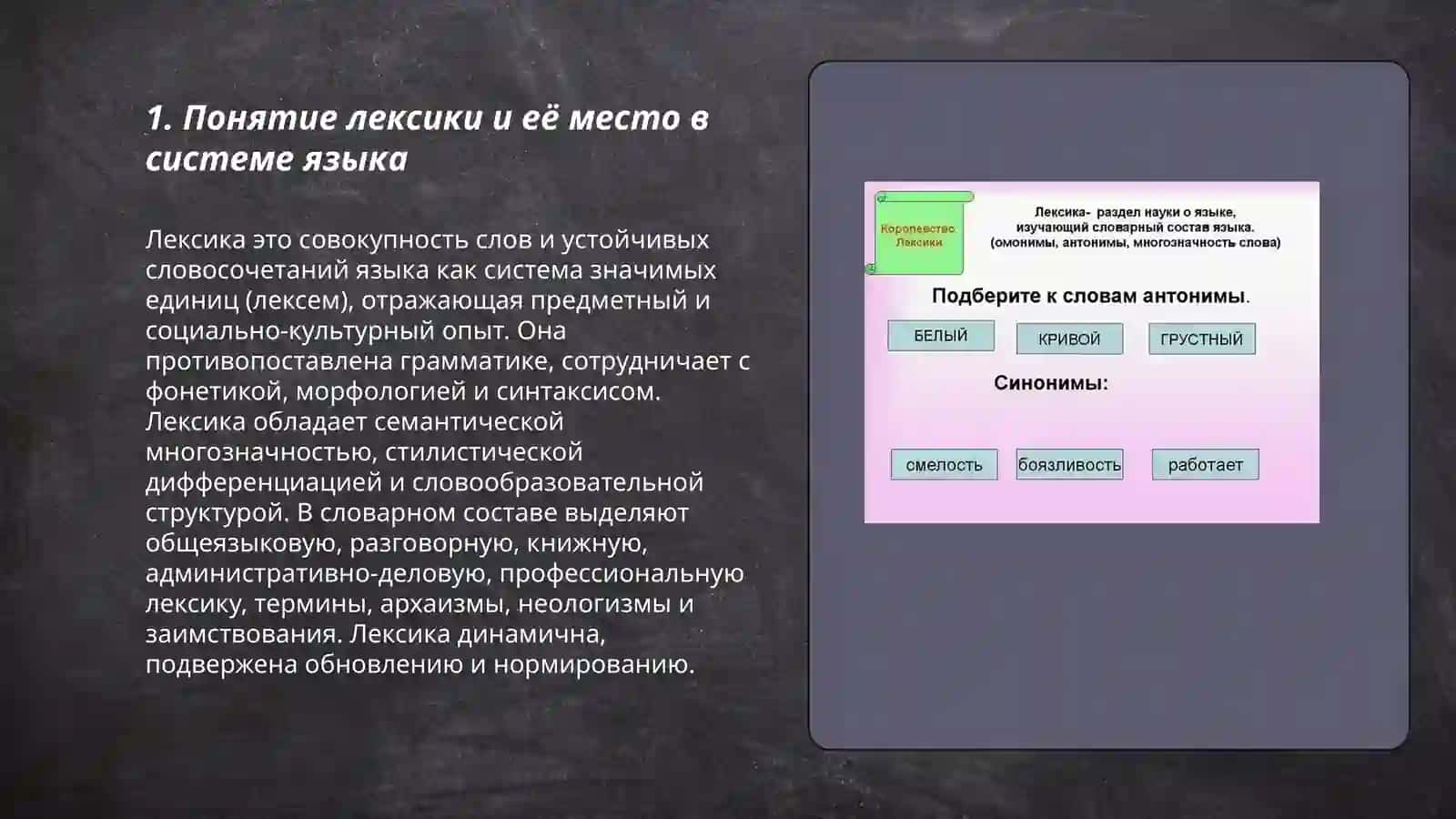 Лексика рус кого языка 3