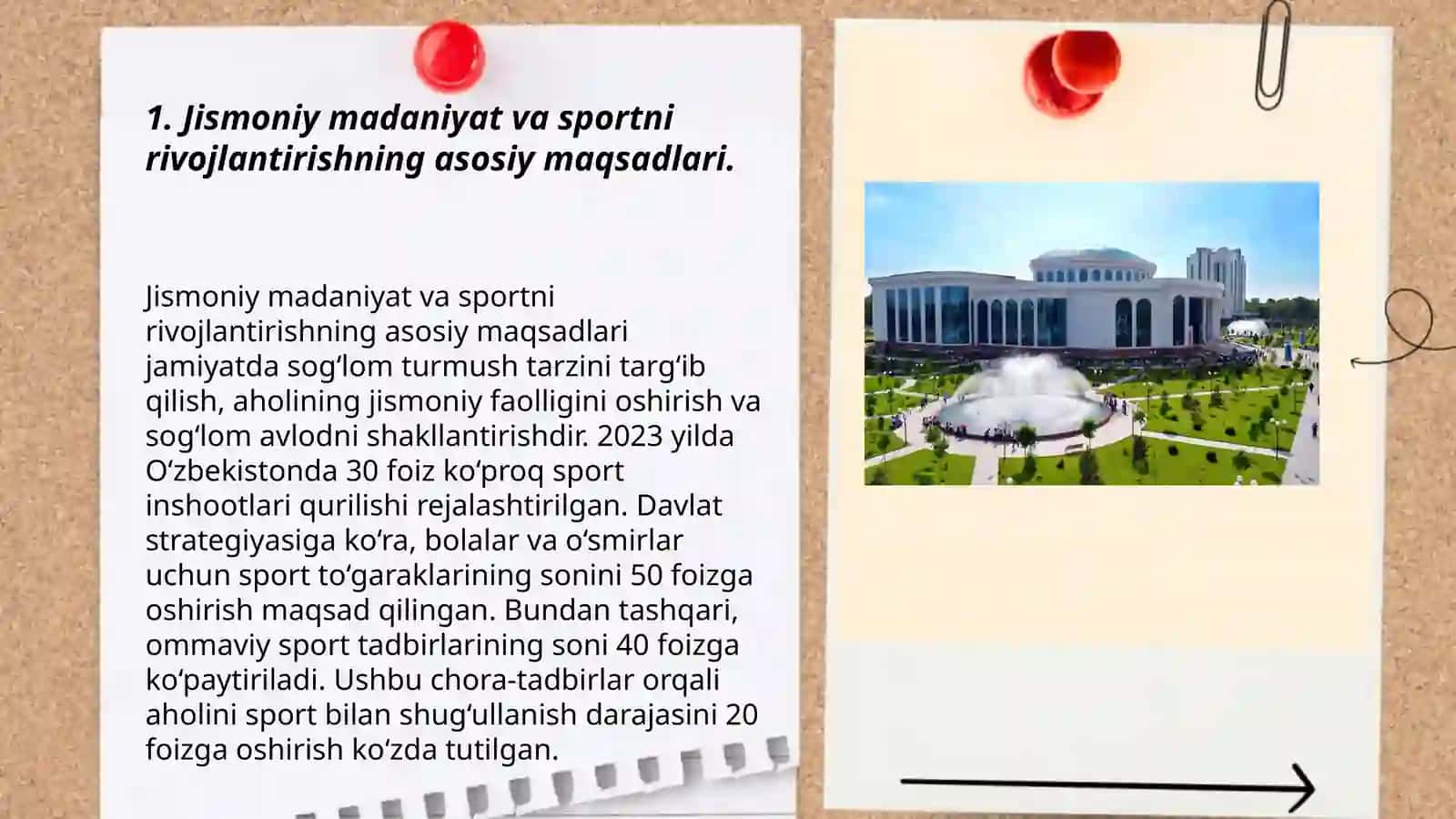 Mamlakatimiz jismoniy madaniyati va sportni 2025 yilgacha rivojlantirish konsepsiyasi talablari asosida umumiy ta'lim maktabida sport turlarini targ'ibot tashviqoti yo'l xaritasini amalda tuzish 3