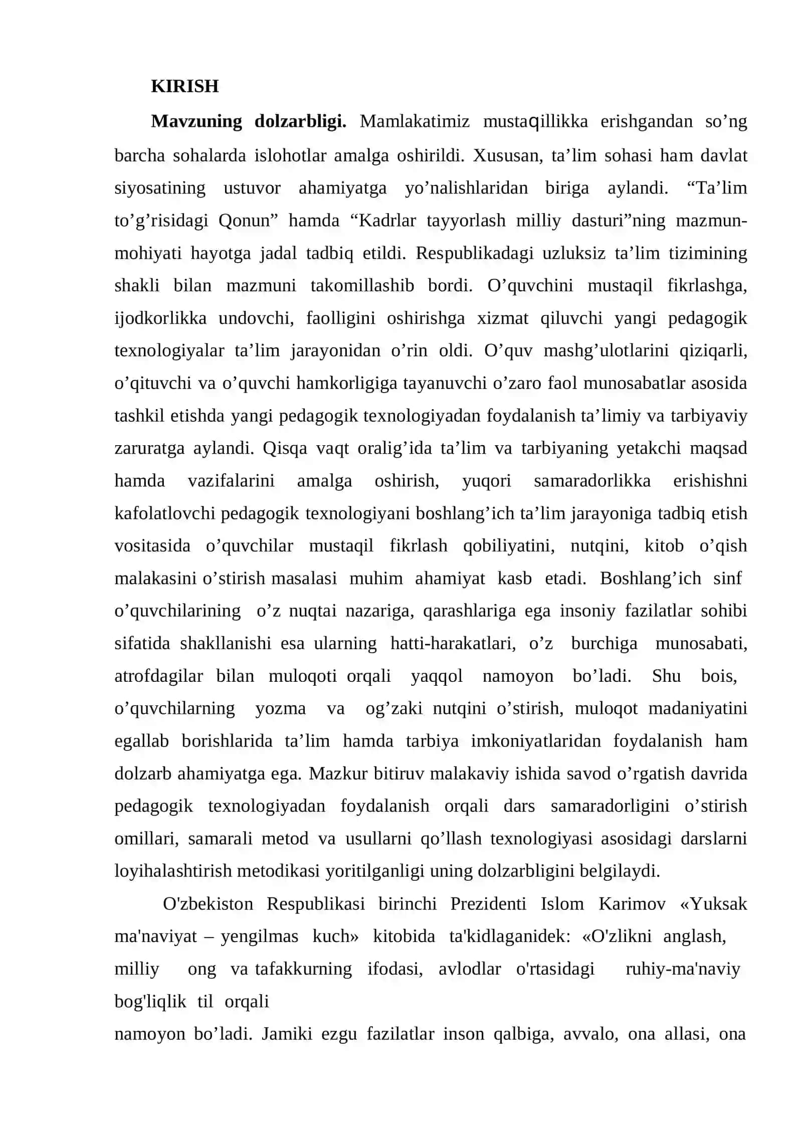 Bolalarni savod o’rgatish mashg'ulotlarini tashkil etish uslubiyoti 3